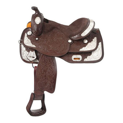 Tough1 Seven Oaks Silver Show Saddle Wide Tree/Draft Cross Package