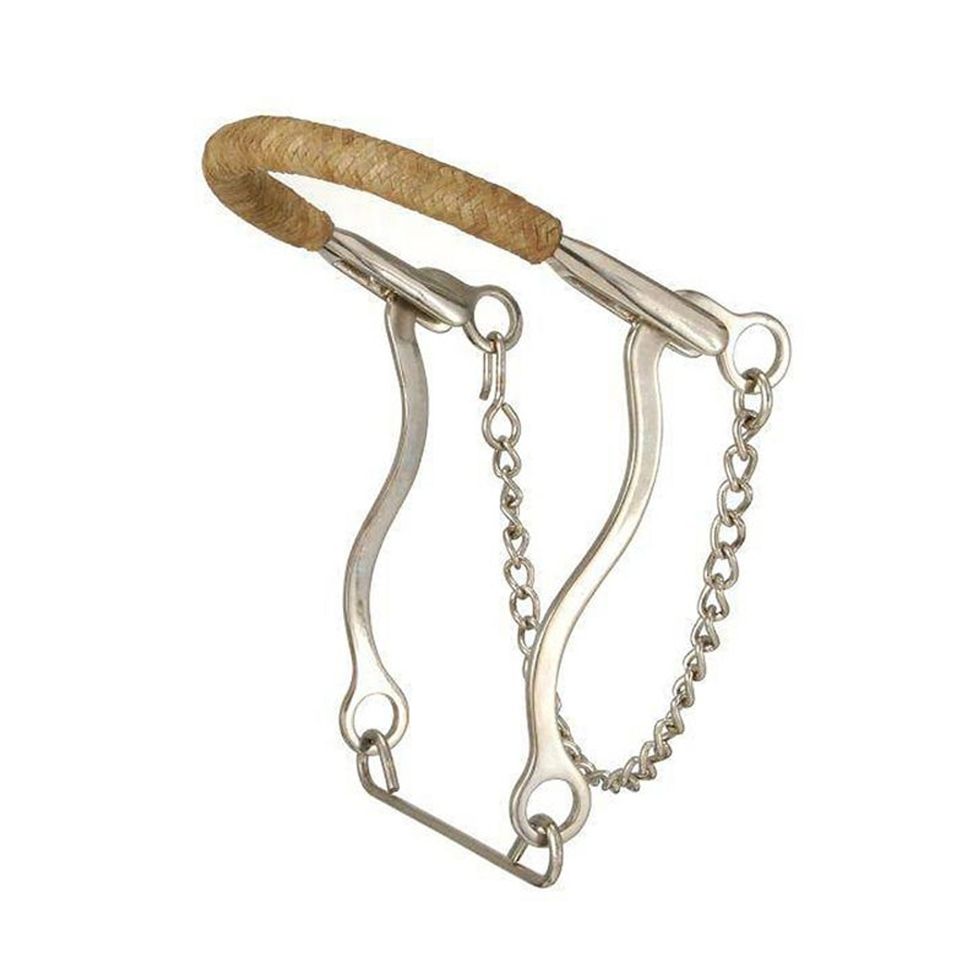 Kelly Silver Star Bicycle Chain with Rawhide Braiding Hackamore
