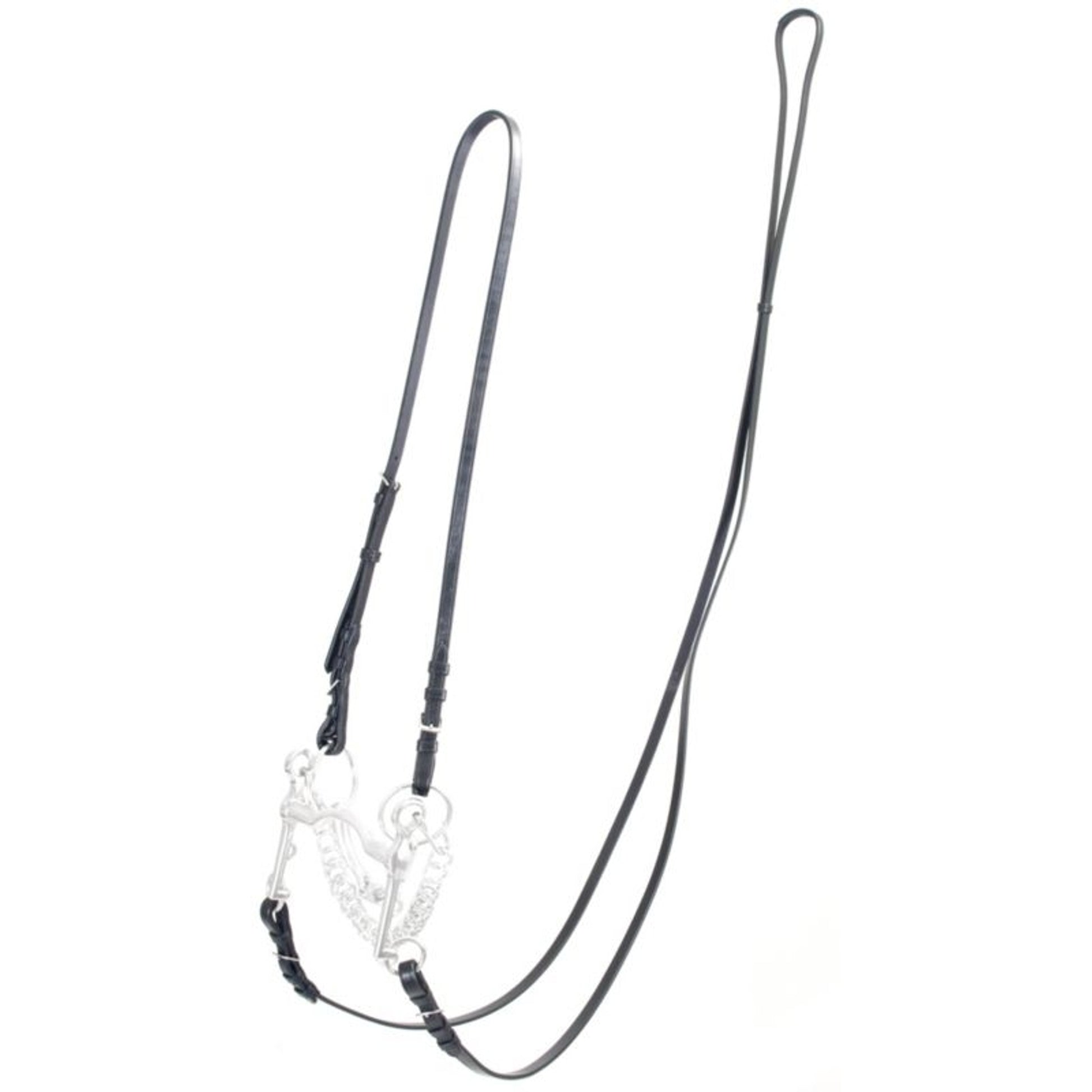 M. Toulouse Platinum Curb Rein & Bradoon Strap Conversion Set (Buckle Ends)