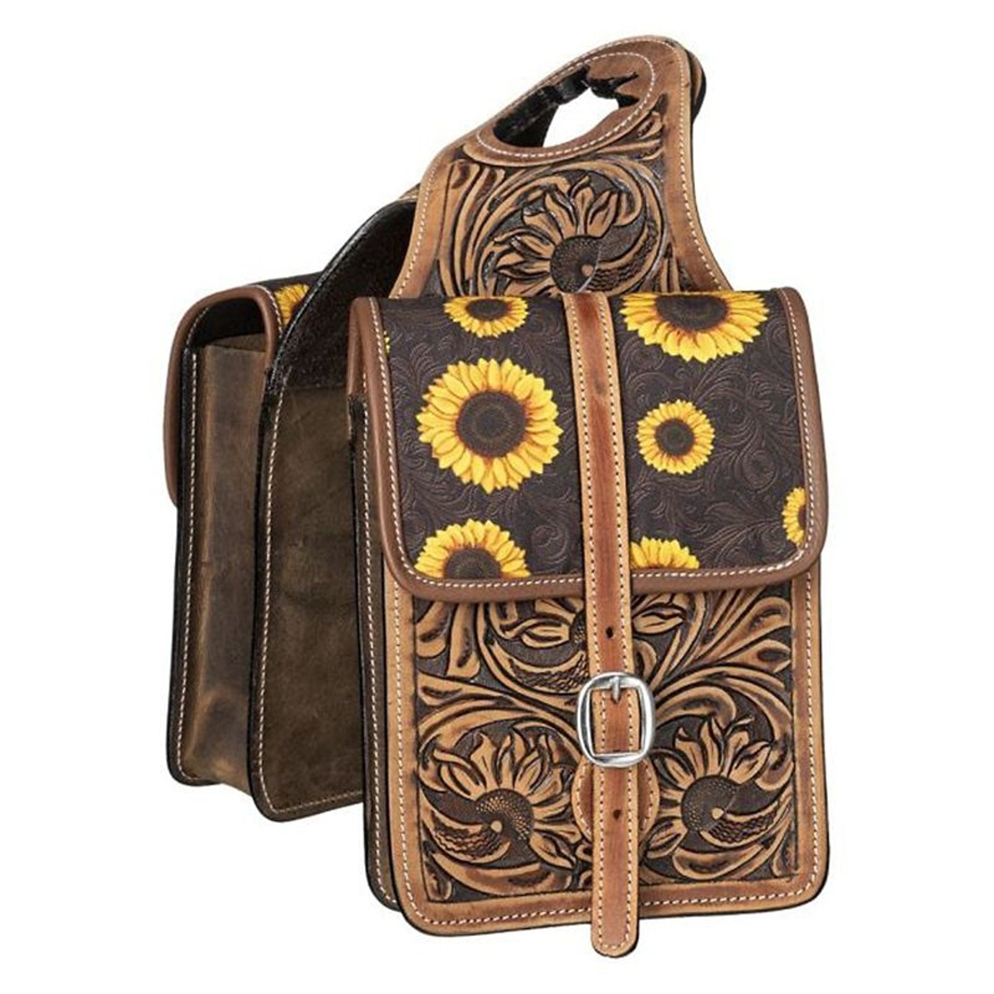 Tough1 Printed Leather Horn Bag