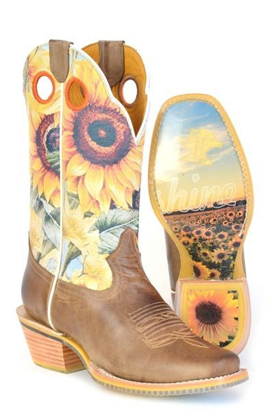 Tin Haul Ladies Follow the Sun Boots 10 B Tan
