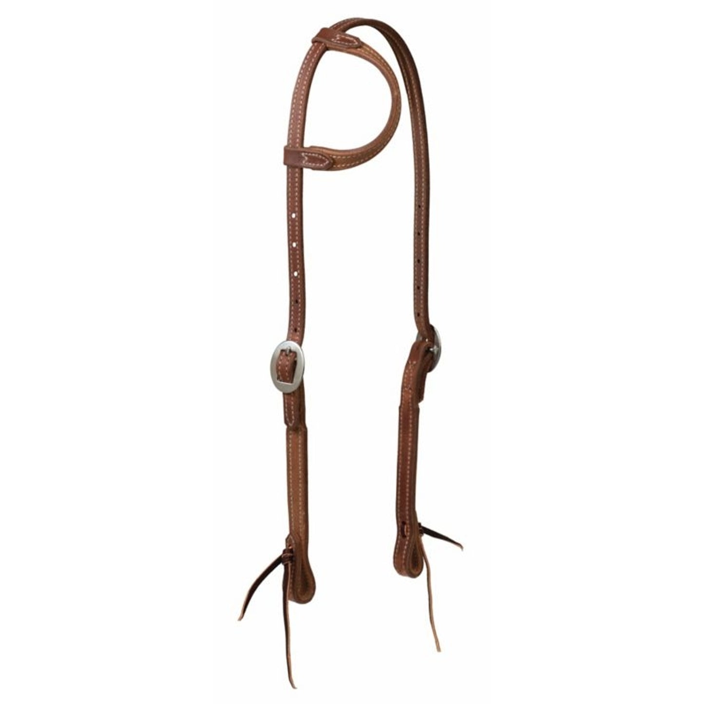 Weaver Rough Out Oiled Sliding Ear Headstall