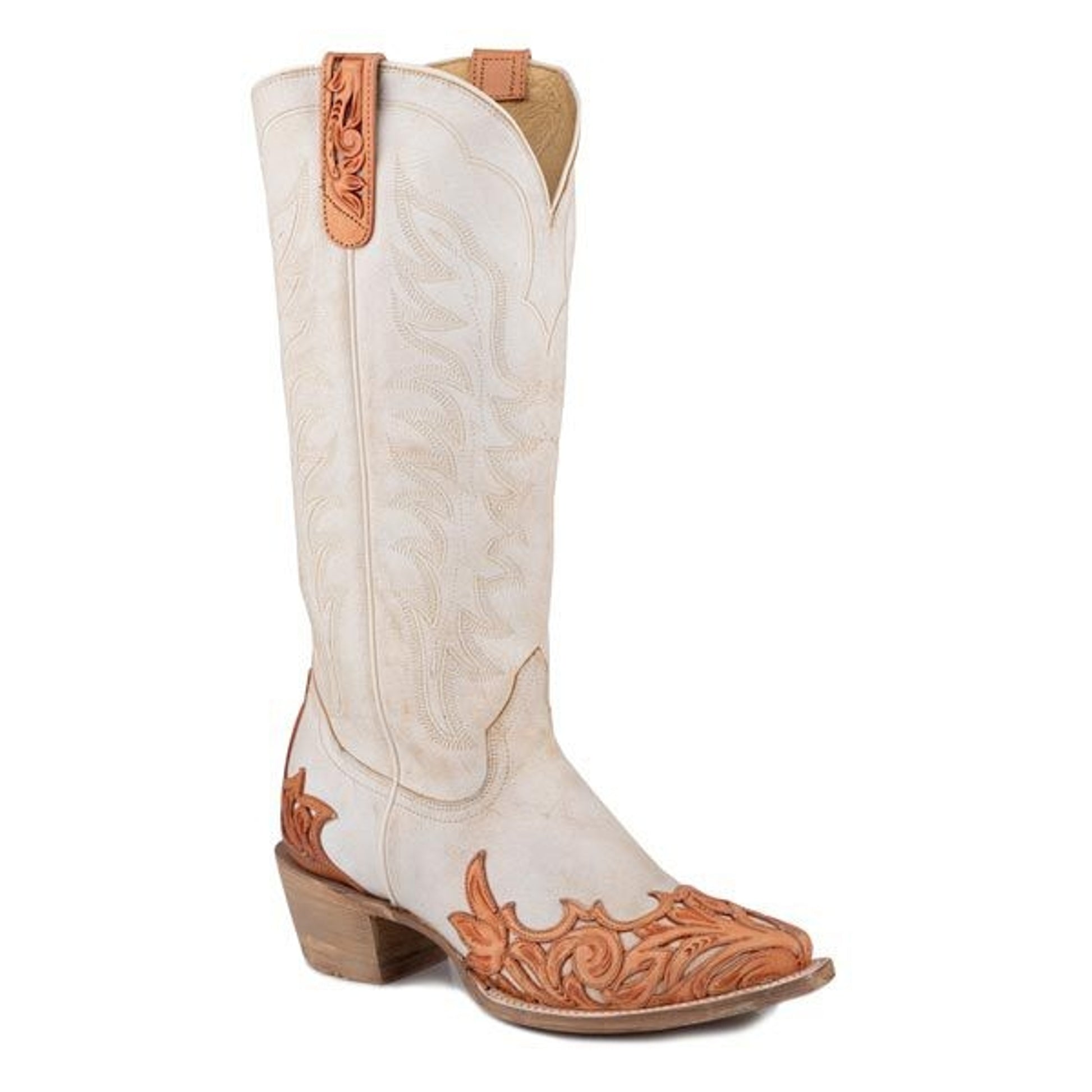 Roper Ladies Natural Snip Toe Boots