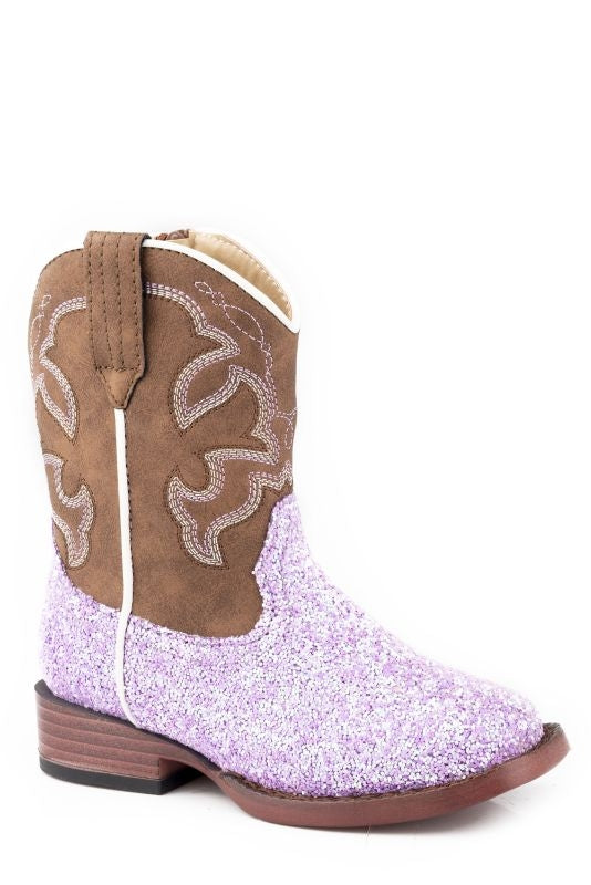 Roper Toddler Glitter Blast Boots 5 Lavender
