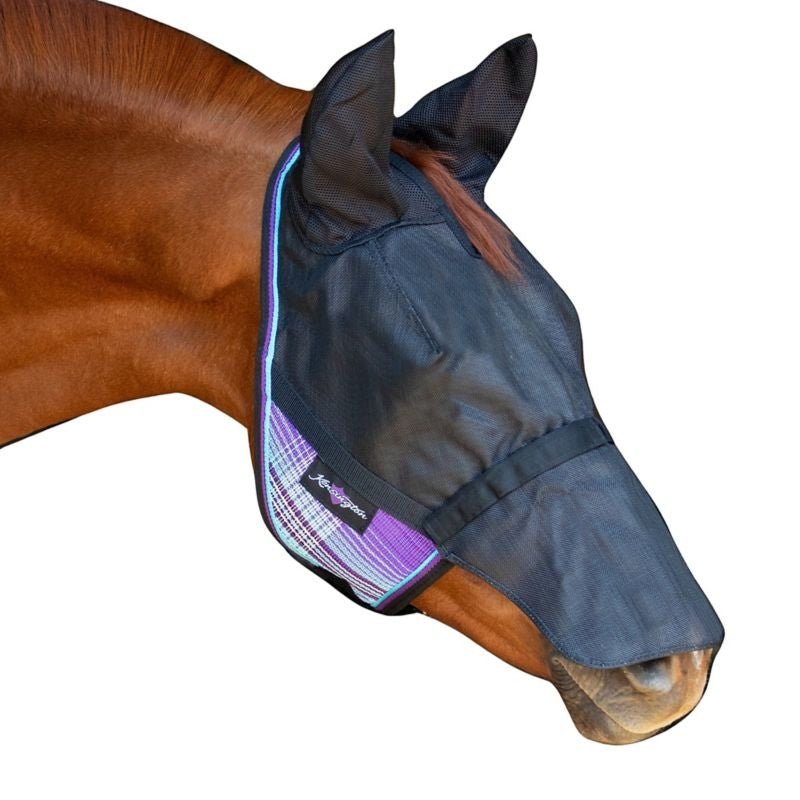 Kensington 90% UV Fly Mask CatchMask UViator - Soft Mesh Ears, Removable Nose & Forelock Opening