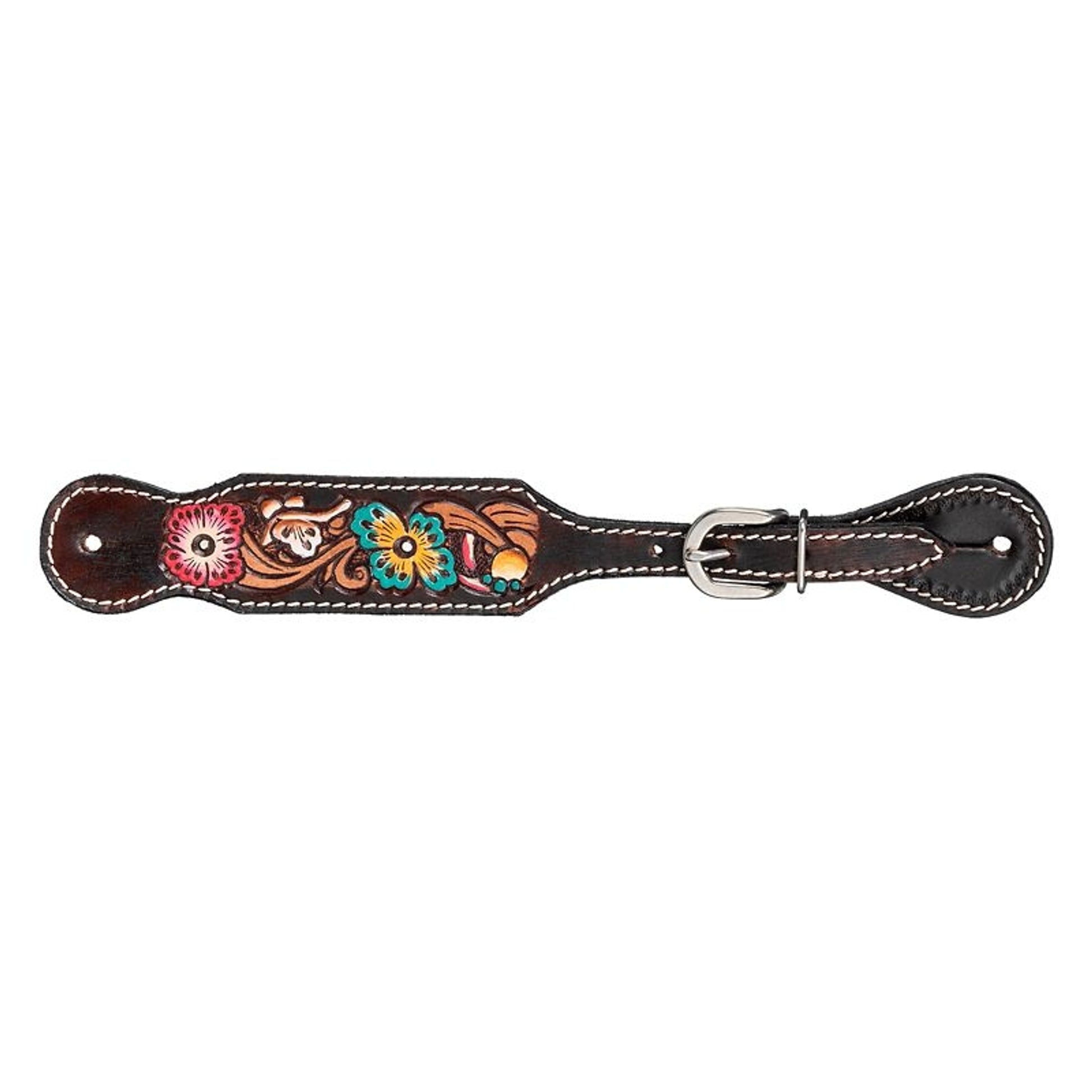 Royal King Blue/Pink Floral Spur Straps