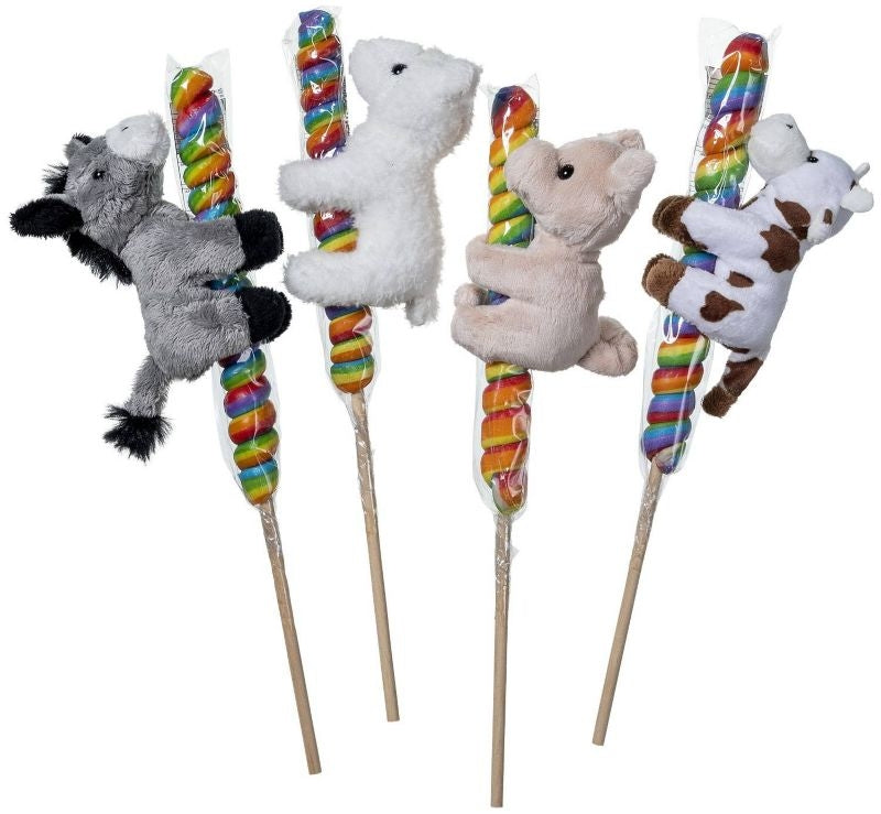 Farm Animal Lollipops - 4 Pack