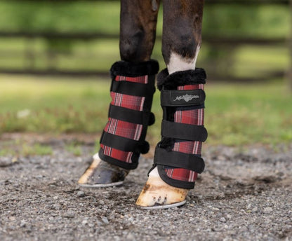 Kensington Protective Fly Boots with Fleece Trim - Sold in Pairs