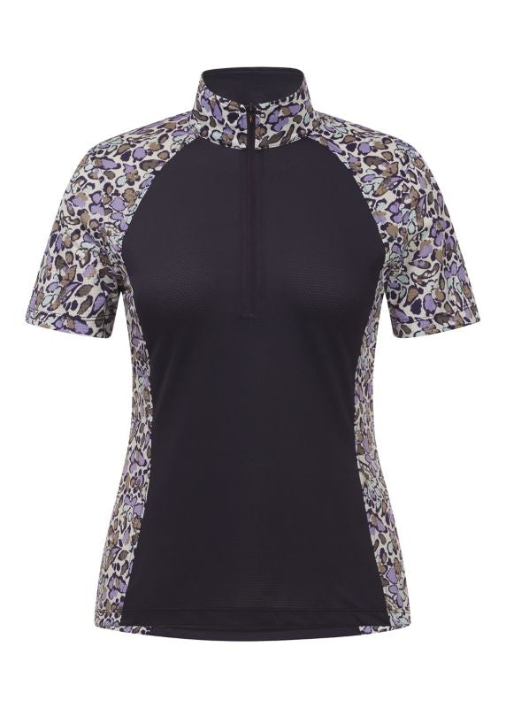 Kerrits Tempe Ice Fil SS Top Print 1X Plum/Orchid