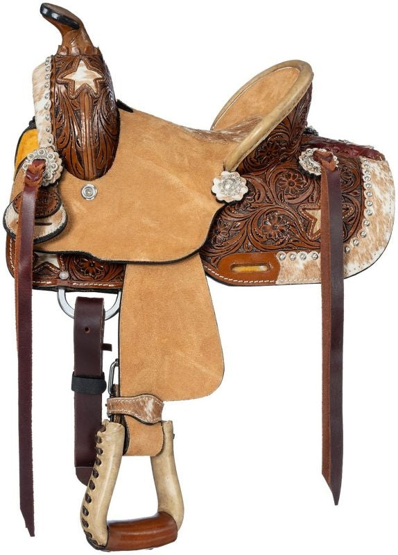 Silver Royal 8"Mini Marshal Barrel Saddle