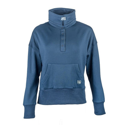 Romfh Ladies Cozy Crop Mock Long Sleeve Shirt