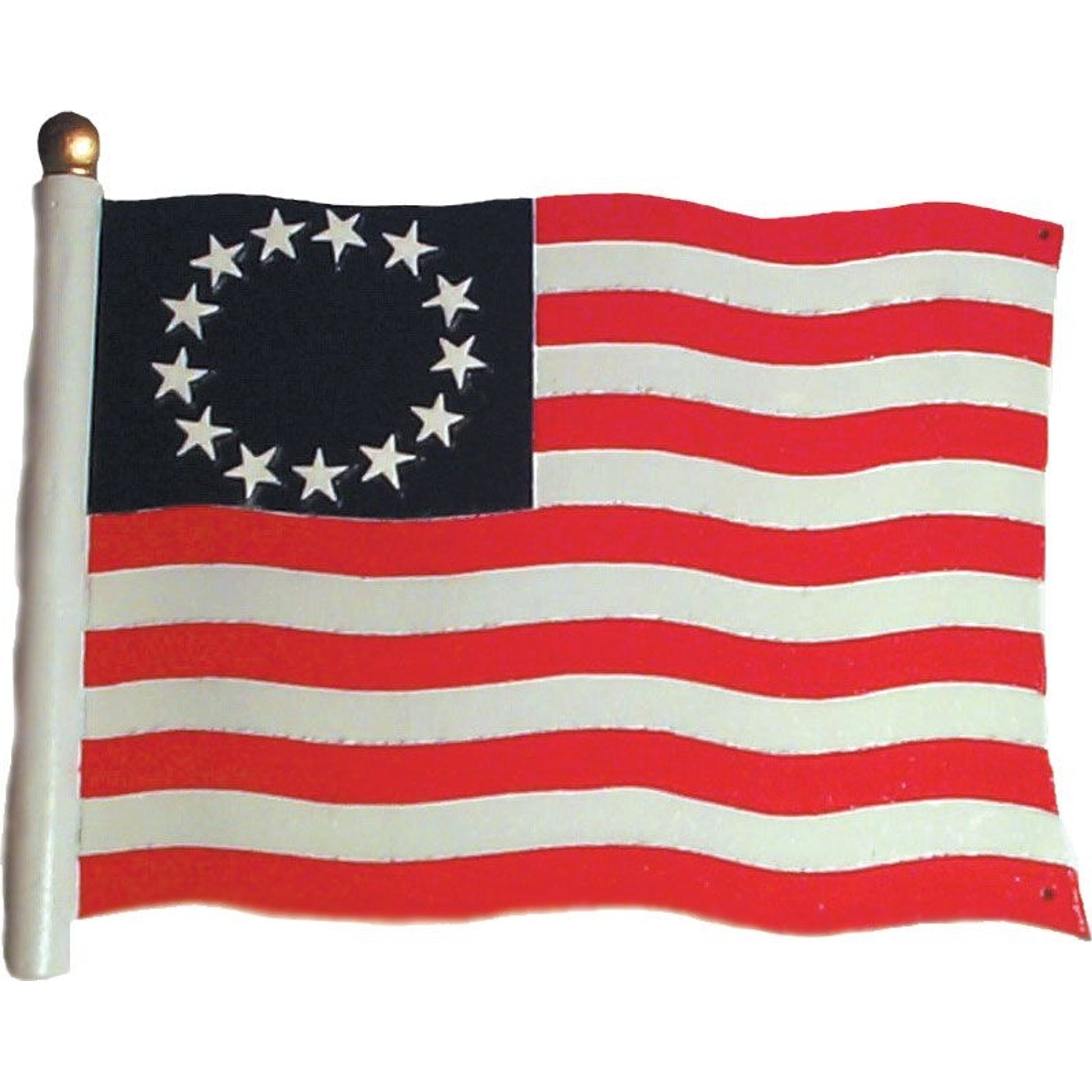 Liberty Flag Weathervane Rooftop Black
