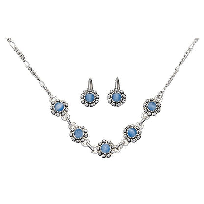 Montana Silversmiths Blue Flowers Jewelry Set