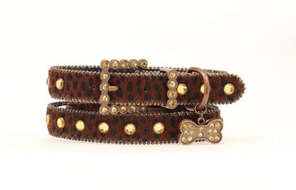 Blazin Roxx Bling Hair On Dog Collar