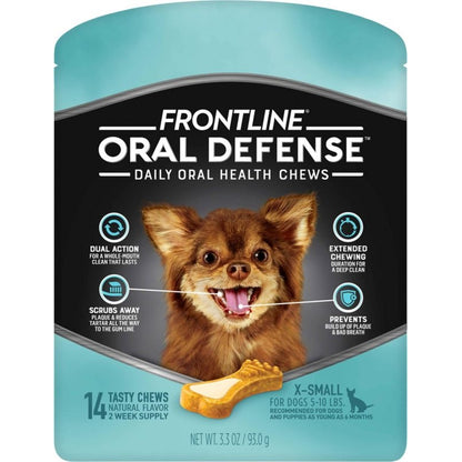 Frontline Oral Defense Daily Oral Health Chews - Frontline Dental Chews Xs