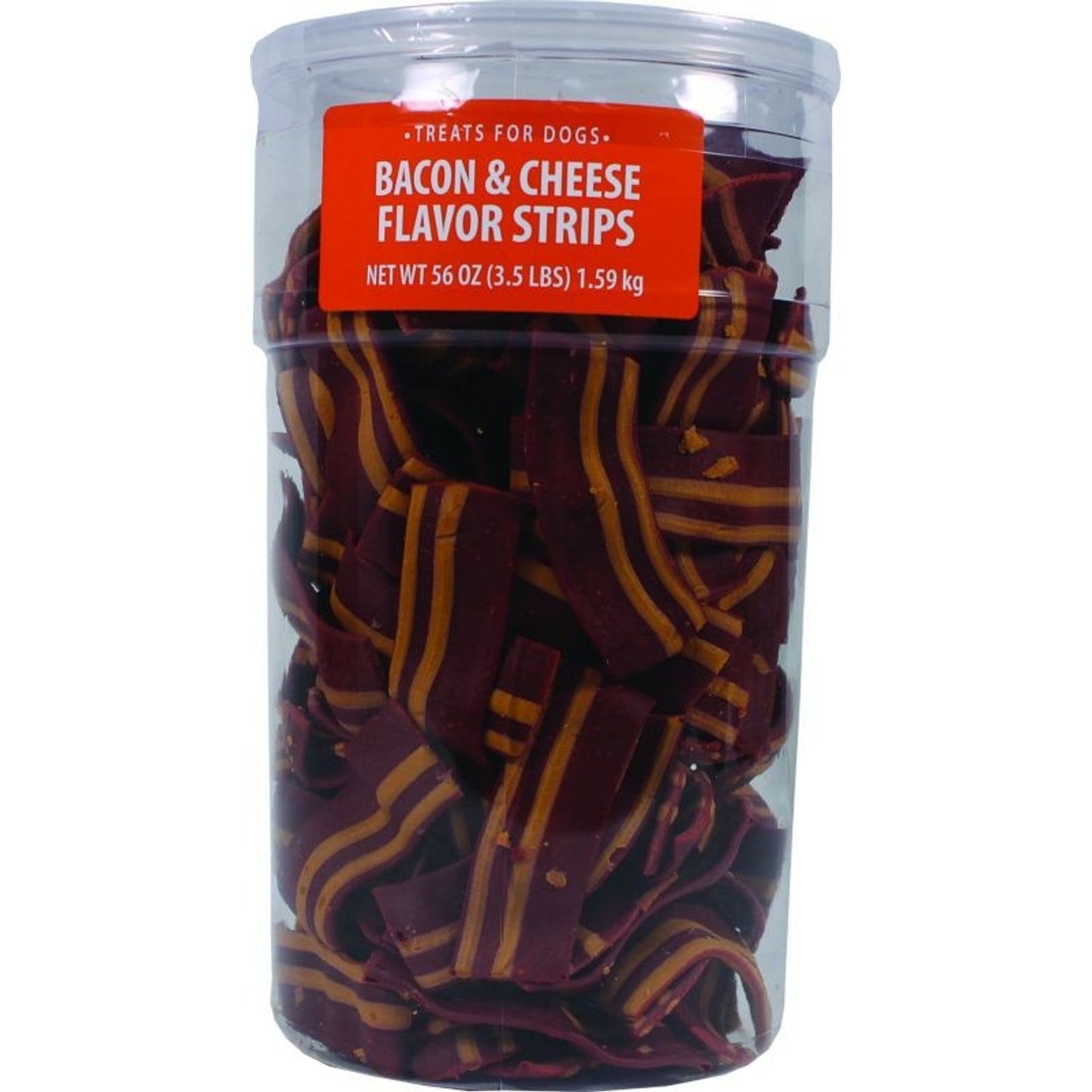 Triumph Wavy Bacon & Cheese Flavor Strips Dog Treats - Bacon & Cheese