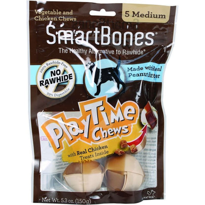 SmartBones Playtime Chews With Real Chicken Treats