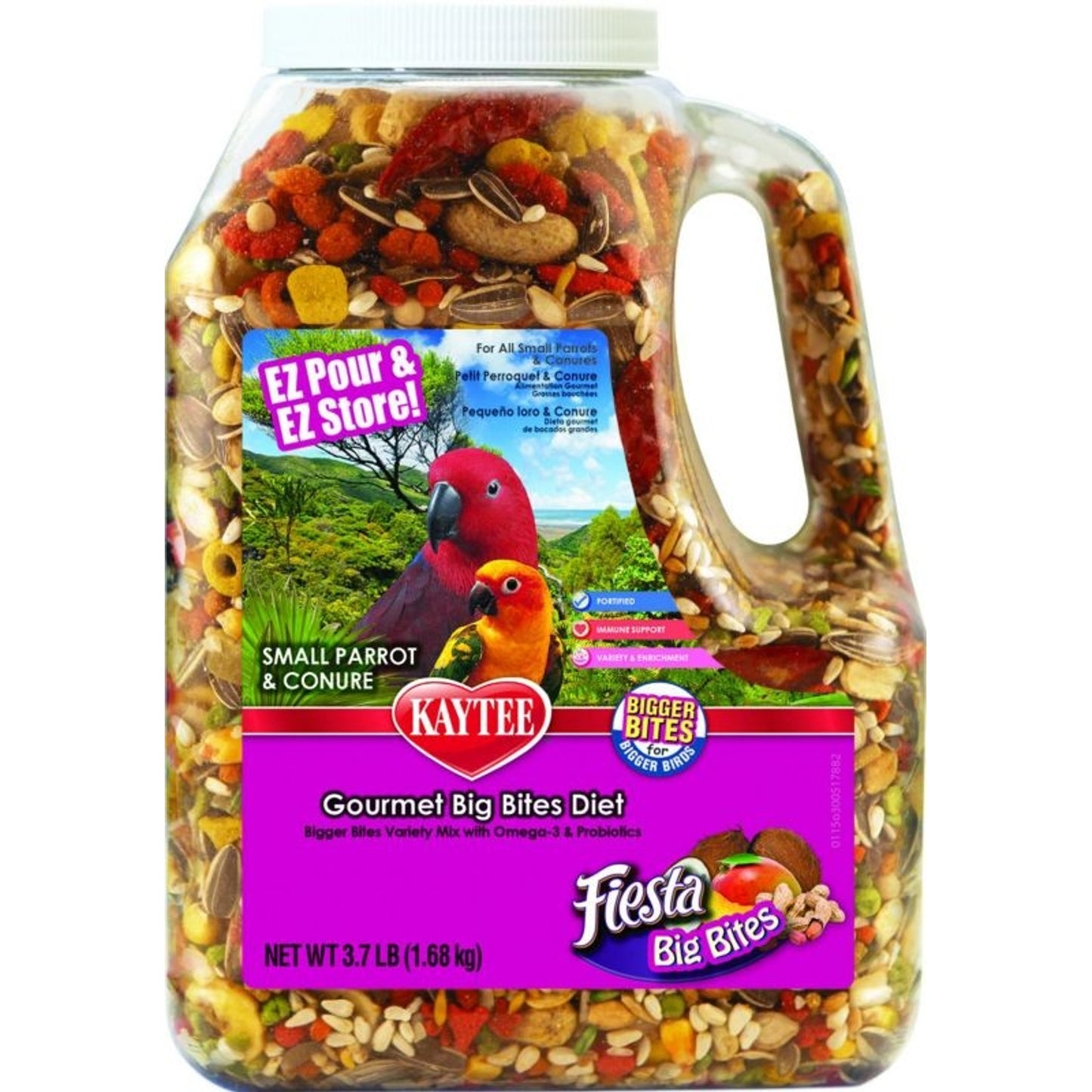 Kaytee Fiesta Big Bites Jar For Small Parrots & Conures
