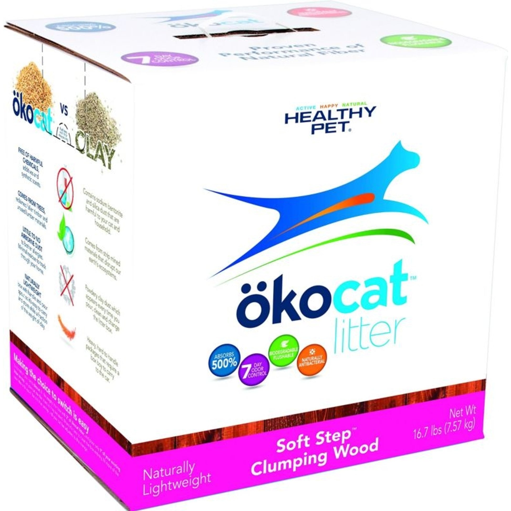 Okocat Soft-Step Clumping Wood Litter