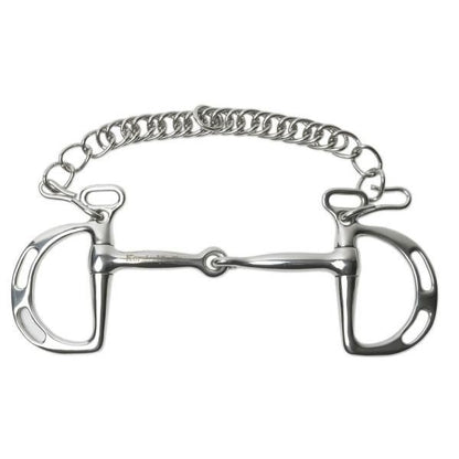 Korsteel SS Jointed Slotted Ring Kimblewick