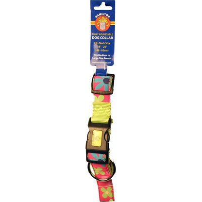 Ribbon Overlay Adjustable Dog Collar