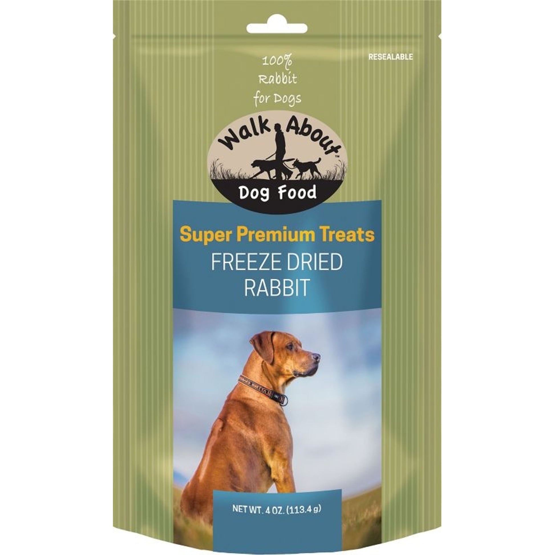 Walkabout Freeze Dried Dog Treats - Rabbit