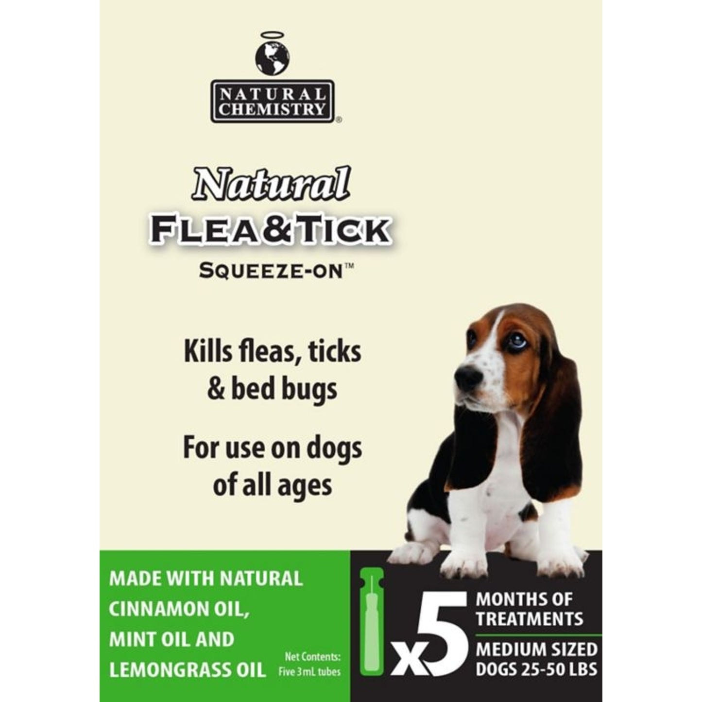 Natural Flea & Tick Squeeze On For Medium Dogs