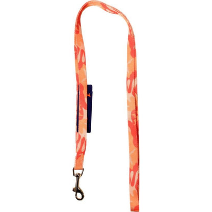 Hamilton Ribbon Overlay Single Thick Dog Lead - Pink Camo