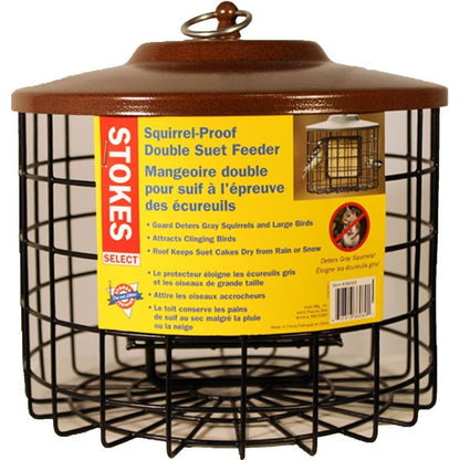 Stokes Squirrel Proof Double Suet Feeder