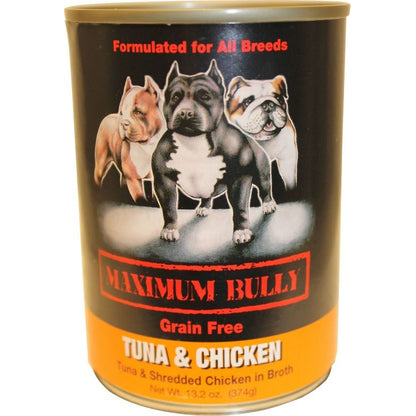 Maximum Bully Canned Dog Food 13.2oz Tuna/Chicken
