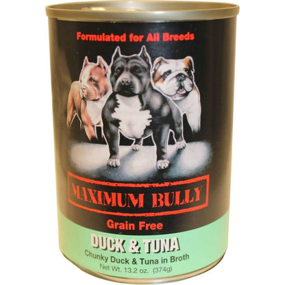 Maximum Bully Canned Dog Food 13.2oz Tuna/Chicken