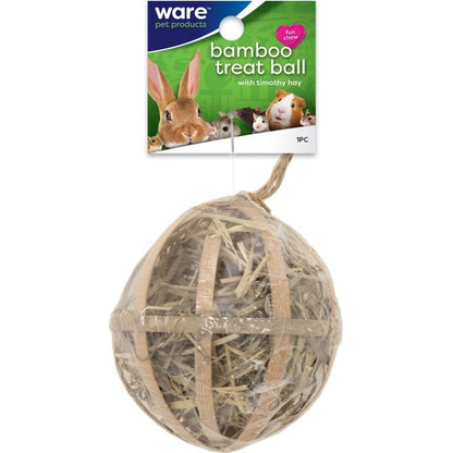 Critter Ware Bambo Treat Ball W Hay
