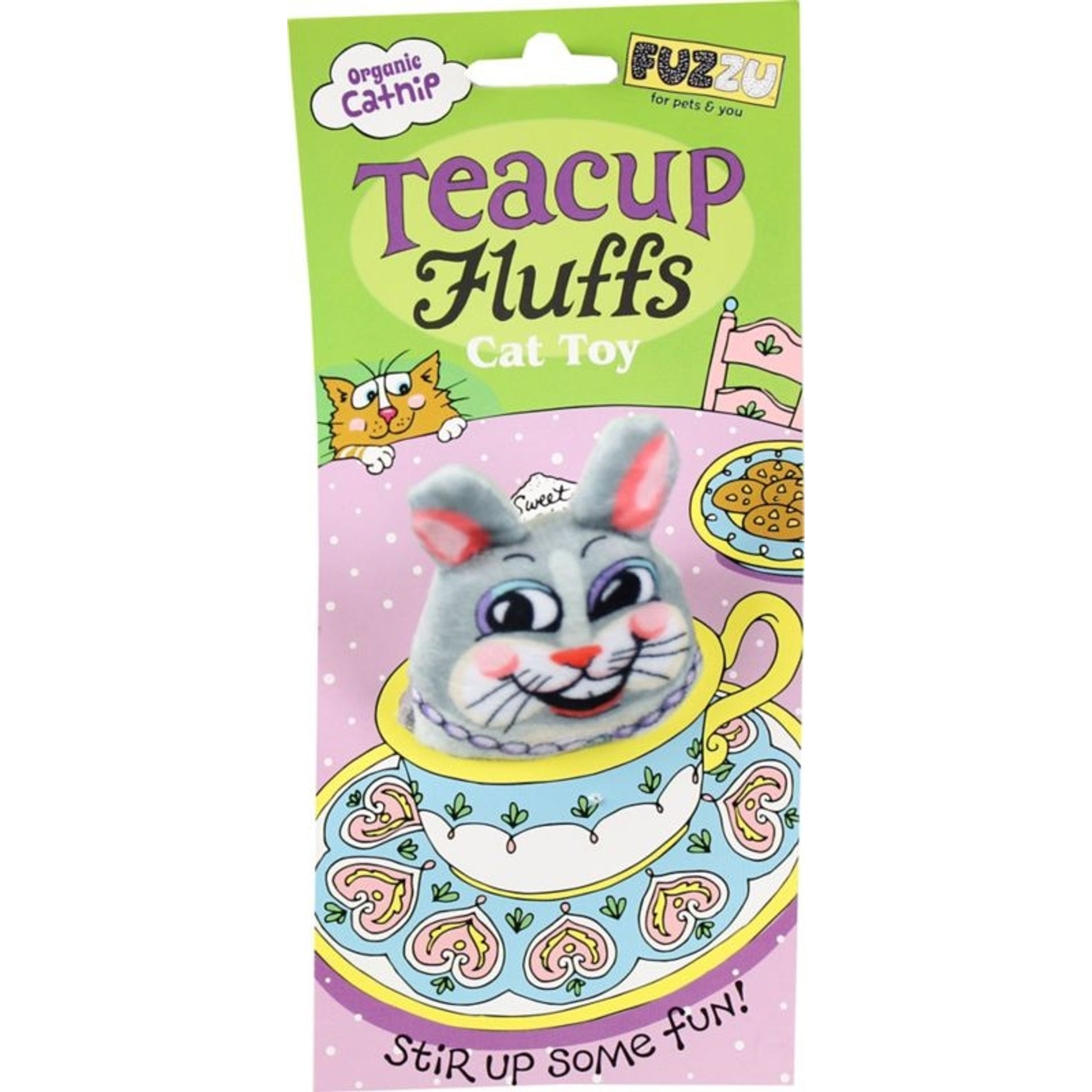 Bunny Tea Cup Fluffs Series Catnip Toy
