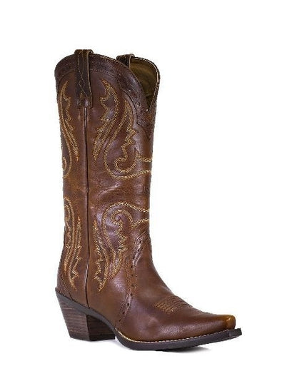 Ariat Womens Heritage Western X-Toe Boots - Caramel