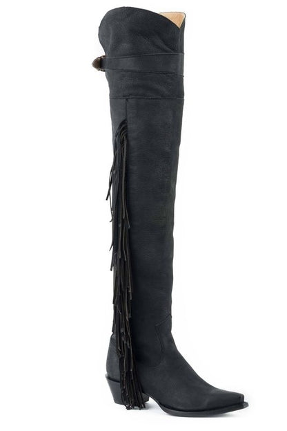 Stetson Ladies Glam Over The Knee Snip Toe Fashion Boots