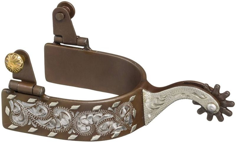 Tough1 Engraved Buckstitch Spurs