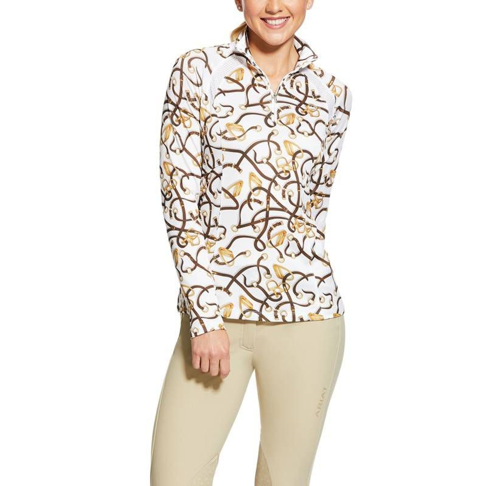 Ariat Ladies Sunstopper 2.0 1/4 Zip Baselayer Shirt