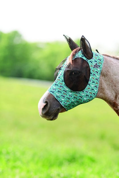 Prof Choice Comfort Fit Lycra Fly Mask - Prints