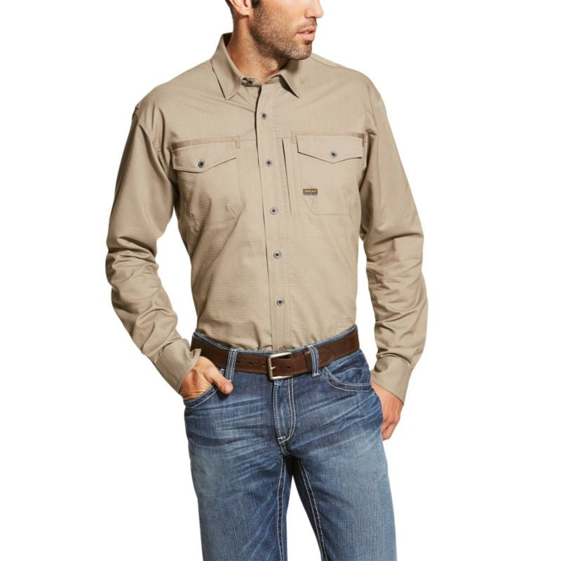 Ariat Mens Rebar Workman Work Shirt