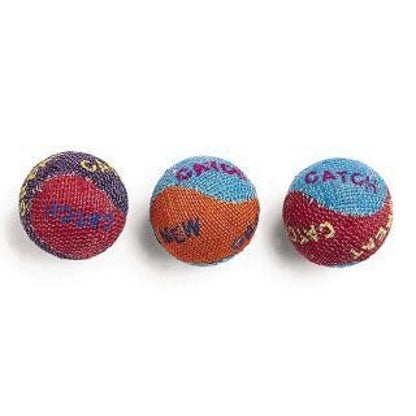 Burlap Cat Balls