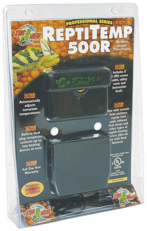 Repti Temp Remote Sensor Thermostat For Reptile Habitats