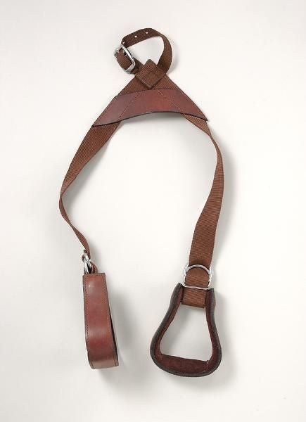 Tough1 Kids Nylon Slip-On Stirrup Set (Leather Covered Stirrups)