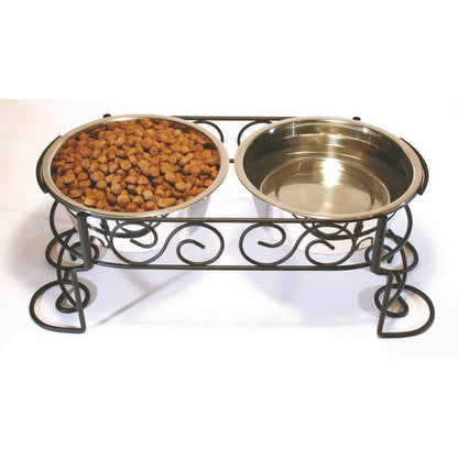 SS Scroll Work Double Diner