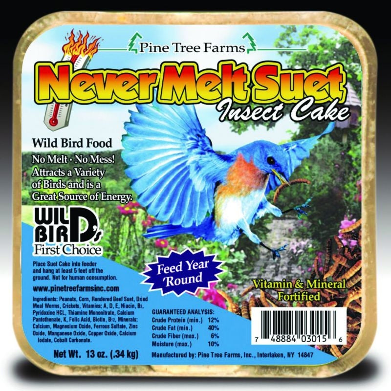 Pine Tree Farms Never Melt Suet Insect Cake - Case of 12