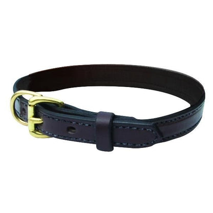 Perri's Flat Leather Dog Collar