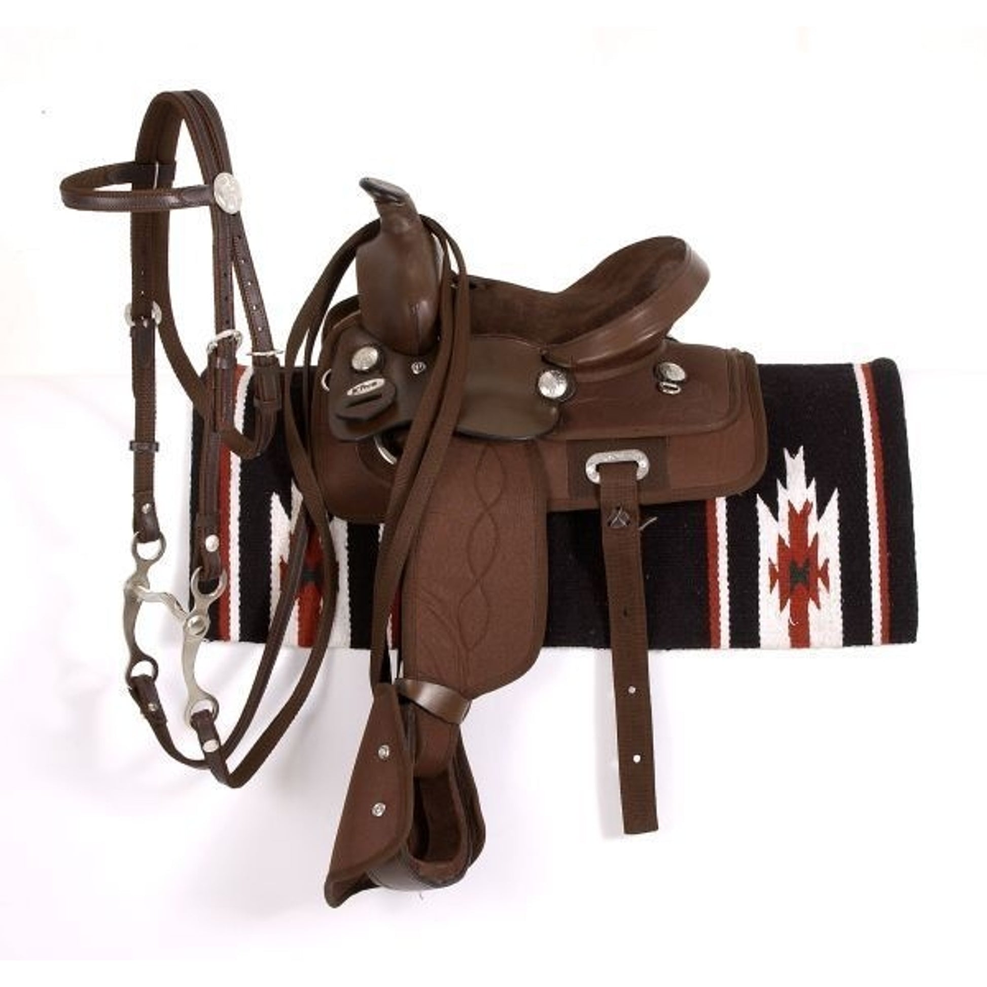 King Krypton Synth All Around Saddle Pkg 18 Brown