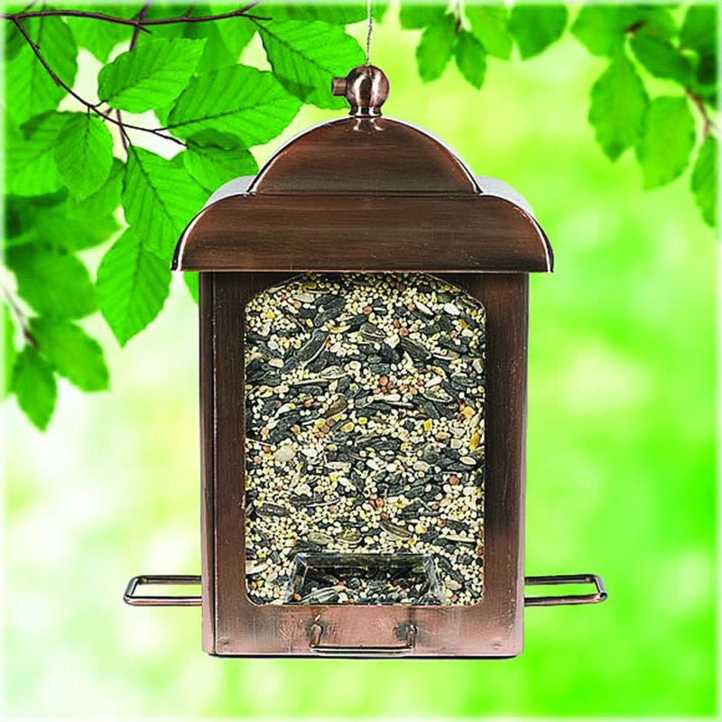 PerkyPet Antique Copper Lantern Feeder