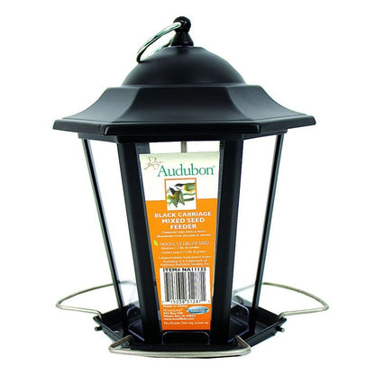 Audubon Black Carriage Mixed Seed Feeder
