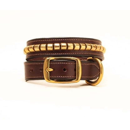 Tory Leather Leather Clinchers Dog Collar