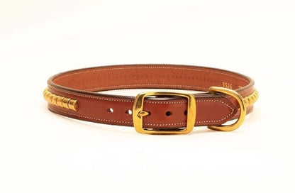 Tory Leather Leather Clinchers Dog Collar